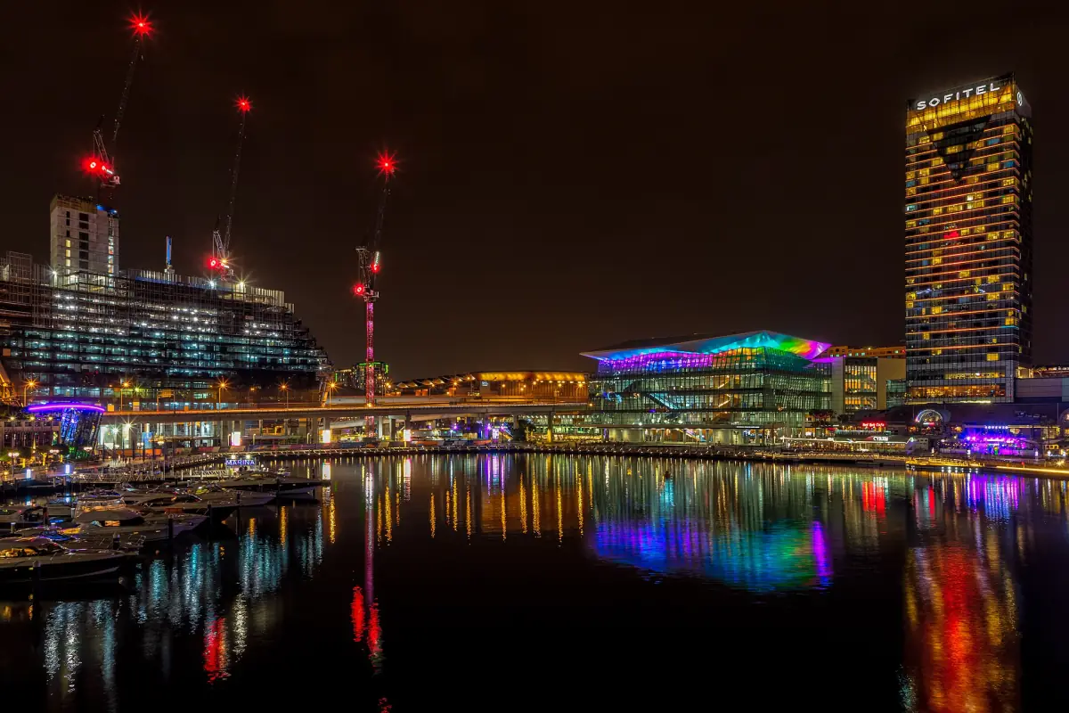 Darling Harbour at night