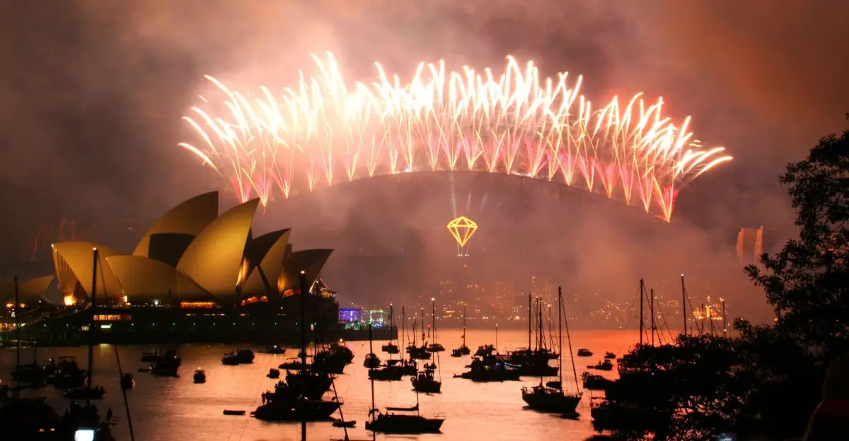 New Year's Eve fireworks over Sydney Harbour