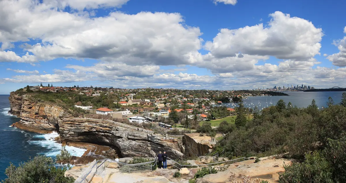 Watsons Bay with the city in the distance